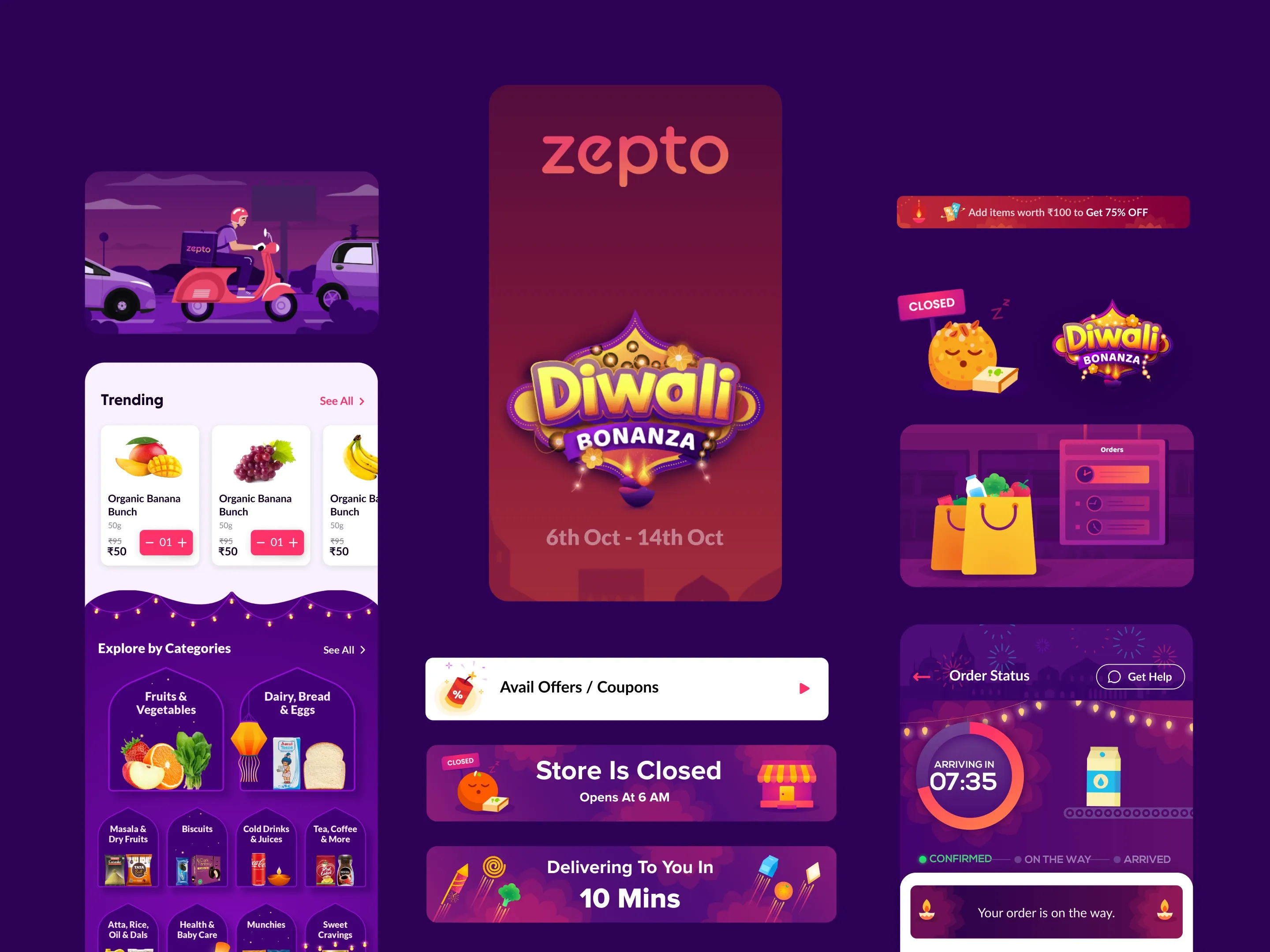 zepto screen